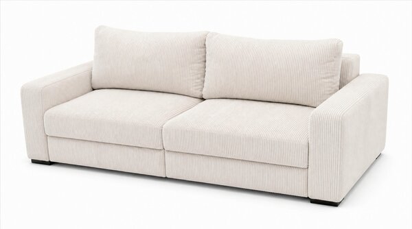 TŘÍMÍSTNÁ POHOVKA, dřevo, textil, kompozitní dřevo, béžová MID.YOU - Pohovky, Online Only