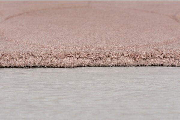 Růžový vlněný koberec Flair Rugs Gigi, 120 x 170 cm