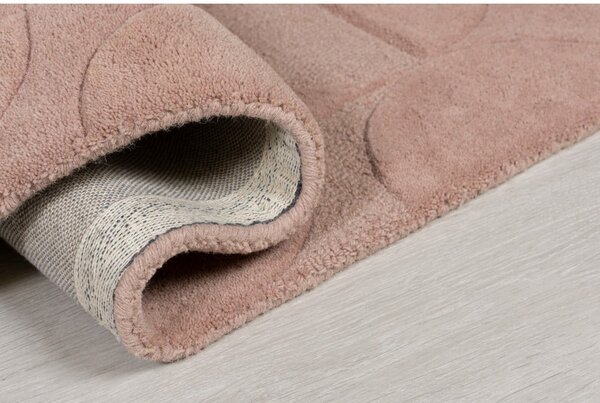 Růžový vlněný koberec Flair Rugs Gigi, 120 x 170 cm