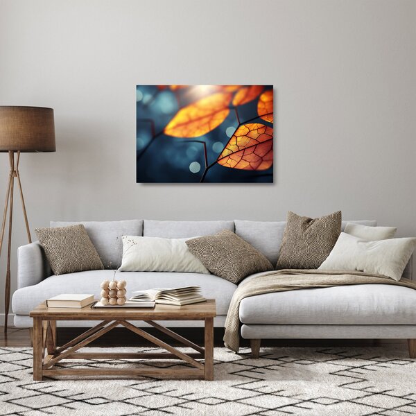 Skleněný obraz - Textura listů (70x50 cm)