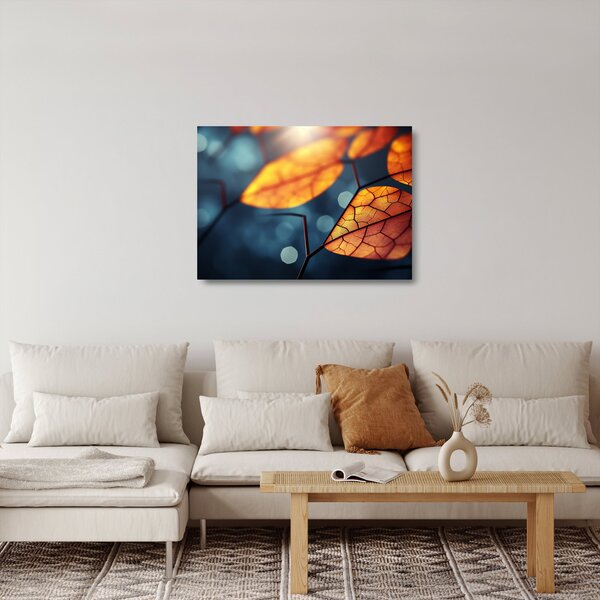 Skleněný obraz - Textura listů (70x50 cm)