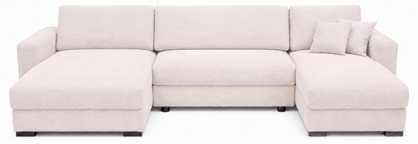 SEDACÍ SOUPRAVA, dřevo, textil, kompozitní dřevo, béžová MID.YOU - Rozkládací sedačky, Online Only
