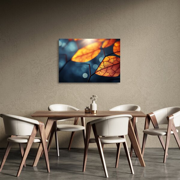Skleněný obraz - Textura listů (70x50 cm)