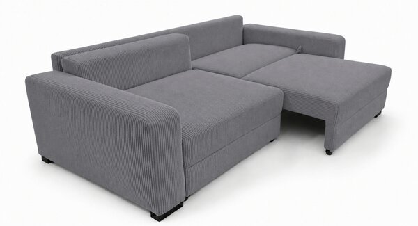 TŘÍMÍSTNÁ POHOVKA, dřevo, textil, kompozitní dřevo, šedá MID.YOU - Pohovky, Online Only