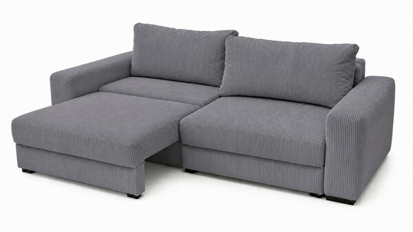 TŘÍMÍSTNÁ POHOVKA, dřevo, textil, kompozitní dřevo, šedá MID.YOU - Pohovky, Online Only