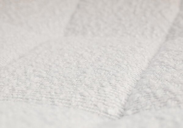 Jídelní židle HWC-A60, kuchyňská otočná židle, ocel Tkanina /textil bouclé (450g/m²) krémová