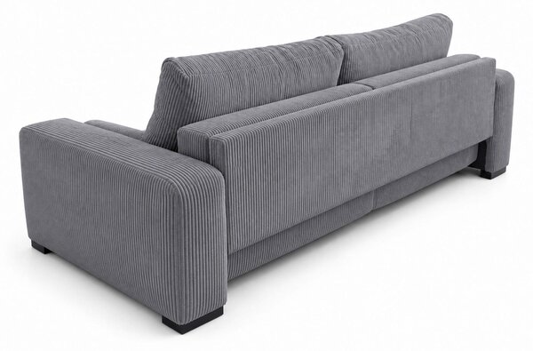 TŘÍMÍSTNÁ POHOVKA, dřevo, textil, kompozitní dřevo, šedá MID.YOU - Pohovky, Online Only