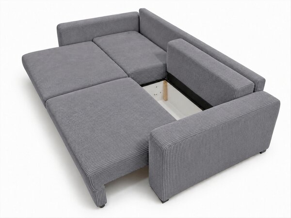 TŘÍMÍSTNÁ POHOVKA, dřevo, textil, kompozitní dřevo, šedá MID.YOU - Pohovky, Online Only