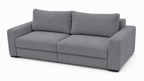 TŘÍMÍSTNÁ POHOVKA, dřevo, textil, kompozitní dřevo, šedá MID.YOU - Pohovky, Online Only
