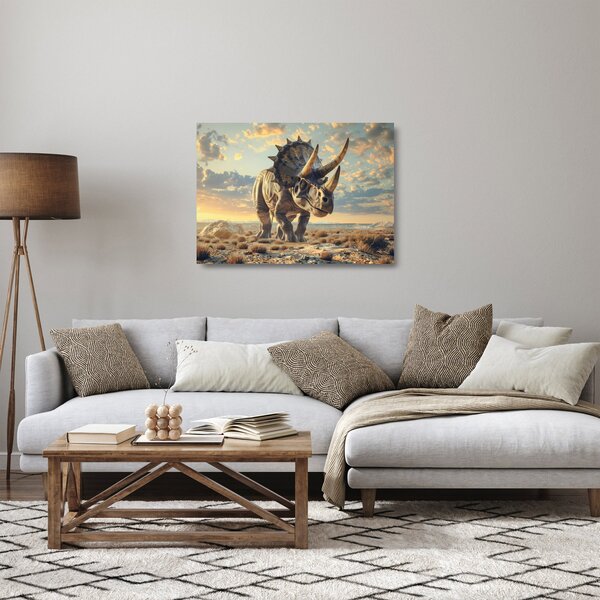 Skleněný obraz - Triceratops (70x50 cm)