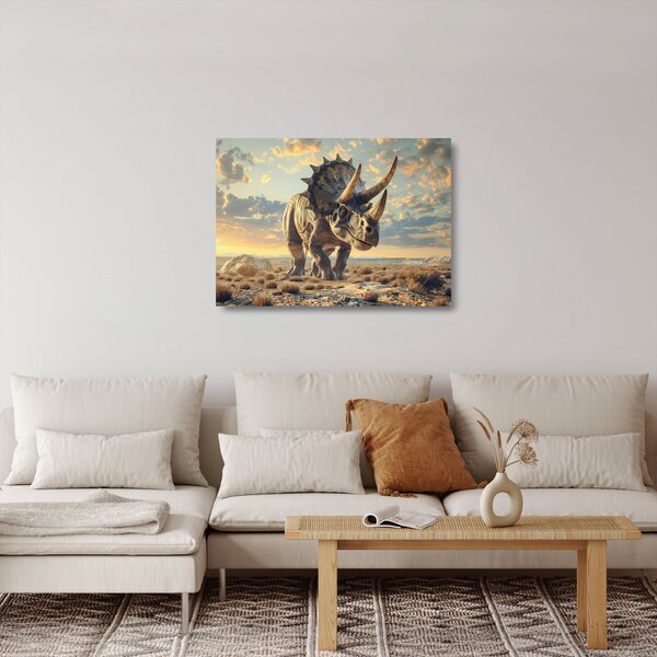 Skleněný obraz - Triceratops (70x50 cm)