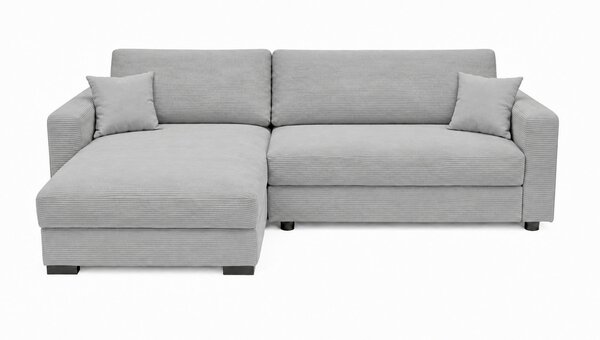 ROHOVÁ SEDAČKA, dřevo, textil, kompozitní dřevo, světle šedá MID.YOU - Rozkládací sedačky, Online Only
