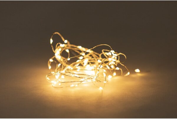 Světelný řetěz na baterie s LED žárovkami Bonami Essentials, 60 světýlek