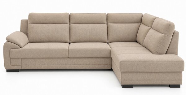 ROHOVÁ SEDAČKA, dřevo, textil, kompozitní dřevo, cappuccino MID.YOU - Sedací soupravy, Online Only