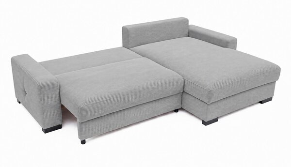 ROHOVÁ SEDAČKA, dřevo, textil, kompozitní dřevo, světle šedá MID.YOU - Rozkládací sedačky, Online Only