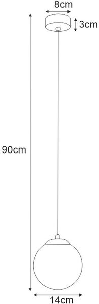 Kaja Savoy závěsné svítidlo 1x40 W bílá-černá K-4920