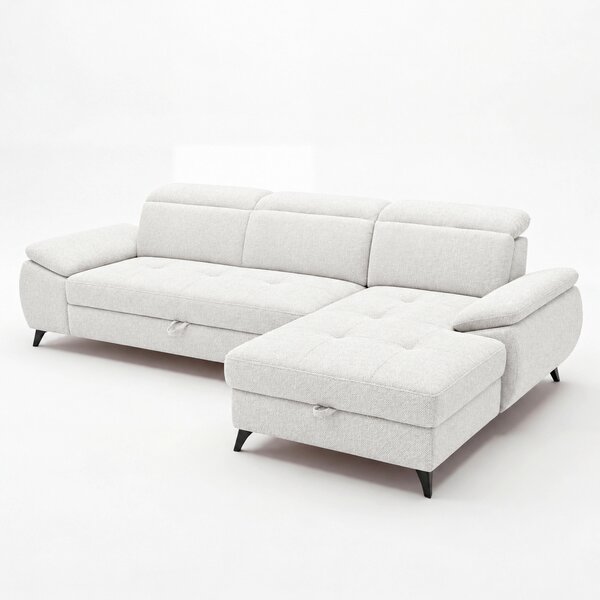 ROHOVÁ SEDAČKA, dřevo, textil, kompozitní dřevo, béžová MID.YOU - Sedací soupravy, Online Only