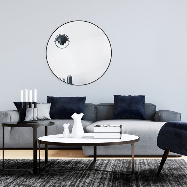 Ars Longa Loft zrcadlo 70x70 cm kulatý černá LOFT70-C