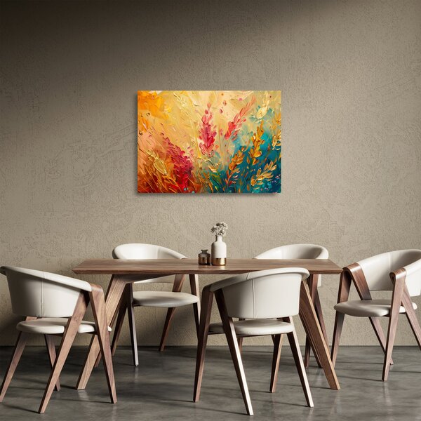 Skleněný obraz - Malba pole (70x50 cm)