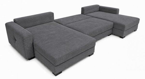 SEDACÍ SOUPRAVA, dřevo, textil, kompozitní dřevo, antracitová MID.YOU - Rozkládací sedačky, Online Only