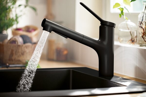 Hansgrohe Zesis M33 kuchyňská baterie stojící černá 74800670