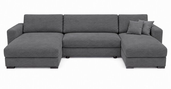 SEDACÍ SOUPRAVA, dřevo, textil, kompozitní dřevo, antracitová MID.YOU - Rozkládací sedačky, Online Only