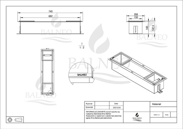 Balneo Wall-Box Paper Inox držák na toaletní papír || PB-IN2