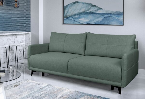 Pohovka trojsedačka Zitty (zelená). Akce -15%