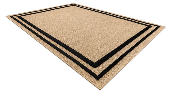 Makro Abra Kusový koberec Sisalový SPARK 0687 Klasický béžový černý Rozměr: 160x220 cm