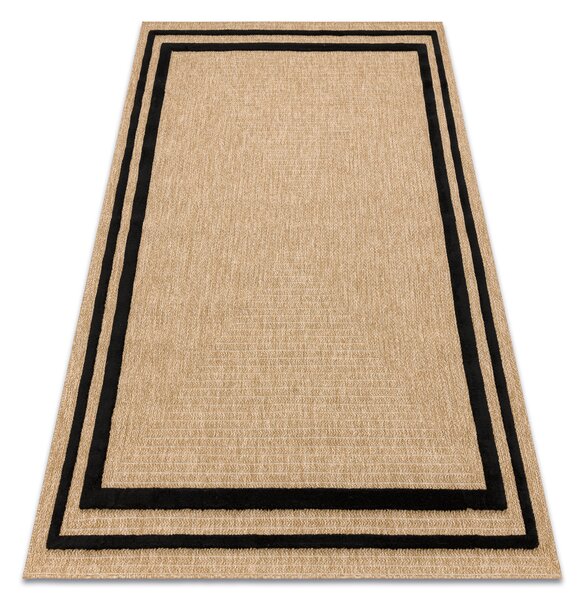 Makro Abra Kusový koberec Sisalový SPARK 0687 Klasický béžový černý Rozměr: 160x220 cm