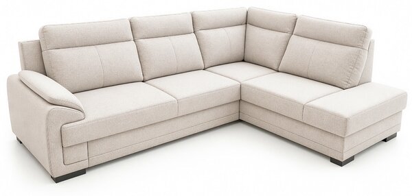ROHOVÁ SEDAČKA, dřevo, textil, kompozitní dřevo, pískové barvy Livetastic - Sedací soupravy, Online Only