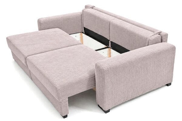 TŘÍMÍSTNÁ POHOVKA, dřevo, textil, kompozitní dřevo, cappuccino MID.YOU - Pohovky, Online Only