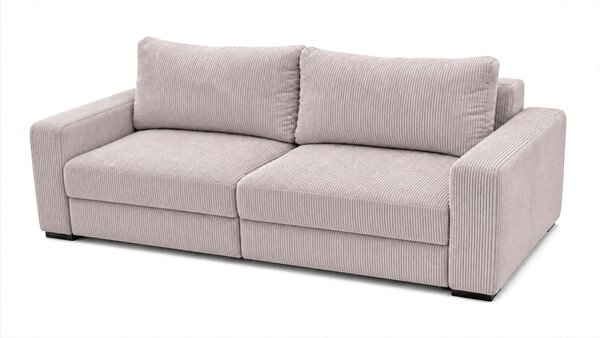 TŘÍMÍSTNÁ POHOVKA, dřevo, textil, kompozitní dřevo, cappuccino MID.YOU - Pohovky, Online Only