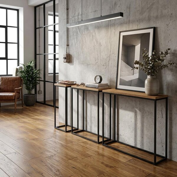Nábytek konzola černá 60x80x20cm jednolůžková