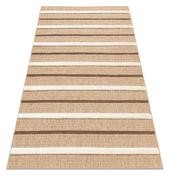 Makro Abra Kusový koberec Sisalový SPARK 0686A Pruhy béžový krémový Rozměr: 80x150 cm