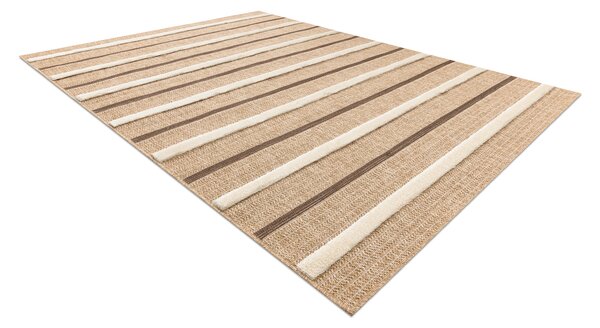 Makro Abra Kusový koberec Sisalový SPARK 0686A Pruhy béžový krémový Rozměr: 80x150 cm