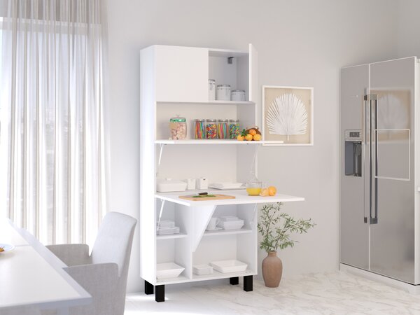 Regál Holli (bílá matná). Akce -10%