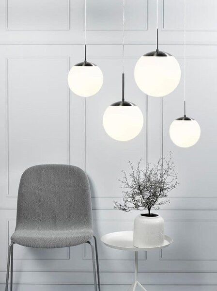 Nordlux Cafe závěsné svítidlo 1x40 W bílá-stříbrná 39553001