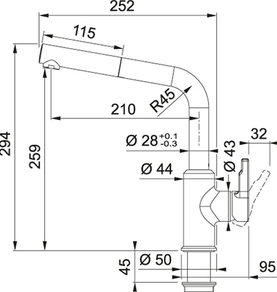 Franke Urban kuchyňská baterie stojící bílá 115.0595.088