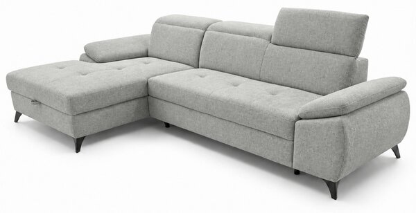 ROHOVÁ SEDAČKA, dřevo, textil, kompozitní dřevo, světle šedá MID.YOU - Sedací soupravy, Online Only