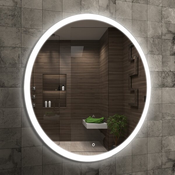 Venti Ring 80 zrcadlo 80x80 cm kulatý s osvětlením 5907459662375