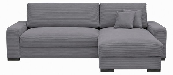 ROHOVÁ SEDAČKA, dřevo, textil, kompozitní dřevo, šedá MID.YOU - Rozkládací sedačky, Online Only