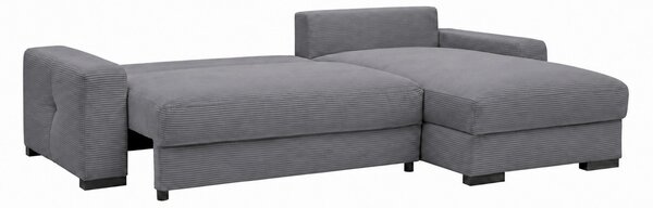 ROHOVÁ SEDAČKA, dřevo, textil, kompozitní dřevo, šedá MID.YOU - Rozkládací sedačky, Online Only