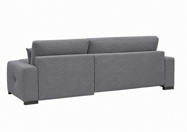 ROHOVÁ SEDAČKA, dřevo, textil, kompozitní dřevo, šedá MID.YOU - Rozkládací sedačky, Online Only