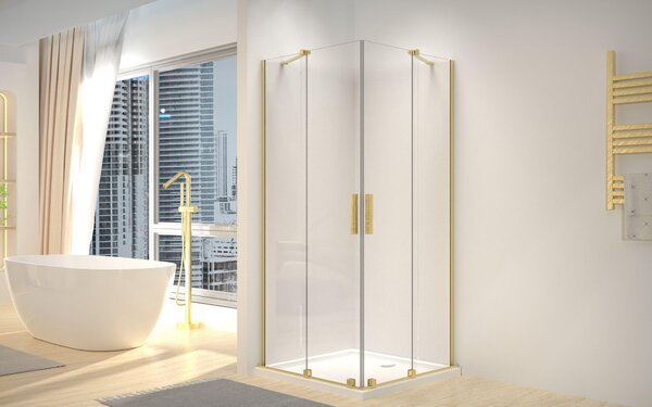 Sprchový Kout REA MONTANA DOUBLE 80x80 Brushed Gold