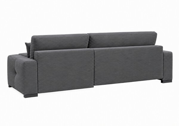 ROHOVÁ SEDAČKA, dřevo, textil, kompozitní dřevo, antracitová MID.YOU - Rozkládací sedačky, Online Only