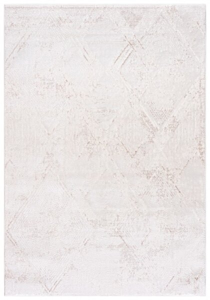 Makro Abra Moderní kusový koberec HERA PC38A Geometrický bílý Rozměr: 80x150 cm