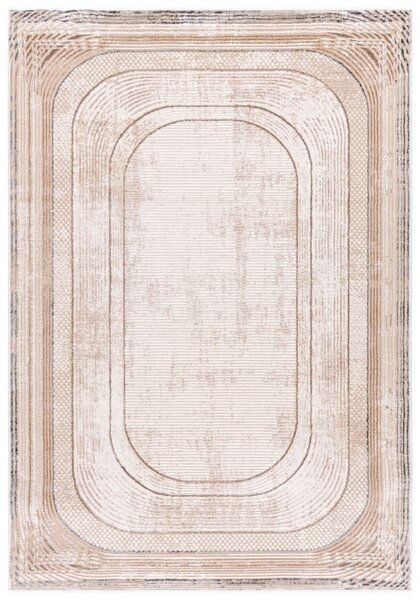 Makro Abra Moderní kusový koberec HERA PK24A krémový hnědý Rozměr: 80x150 cm