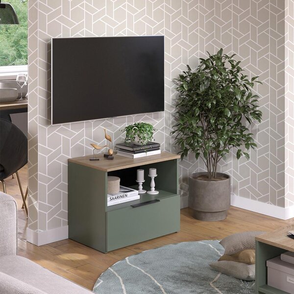 Kredenc Vicco Wido Zelená 60 x 50 cm s klapkou, Model 57449