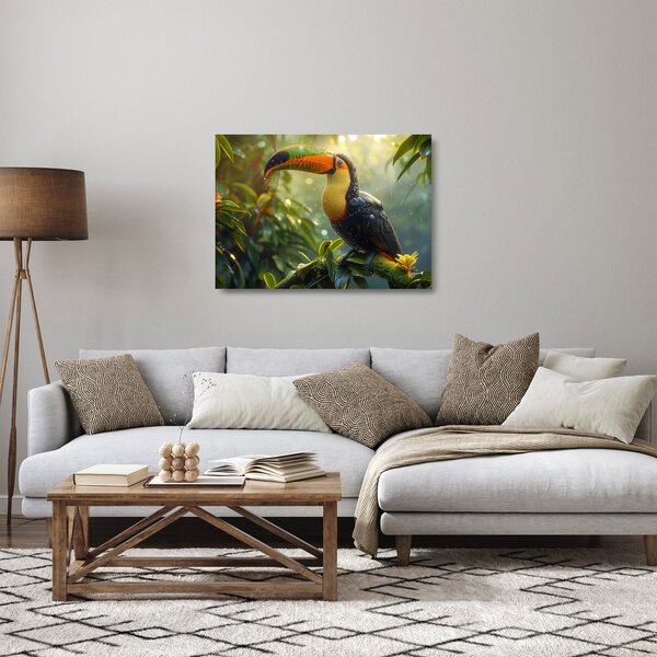 Skleněný obraz - Tukan (70x50 cm)